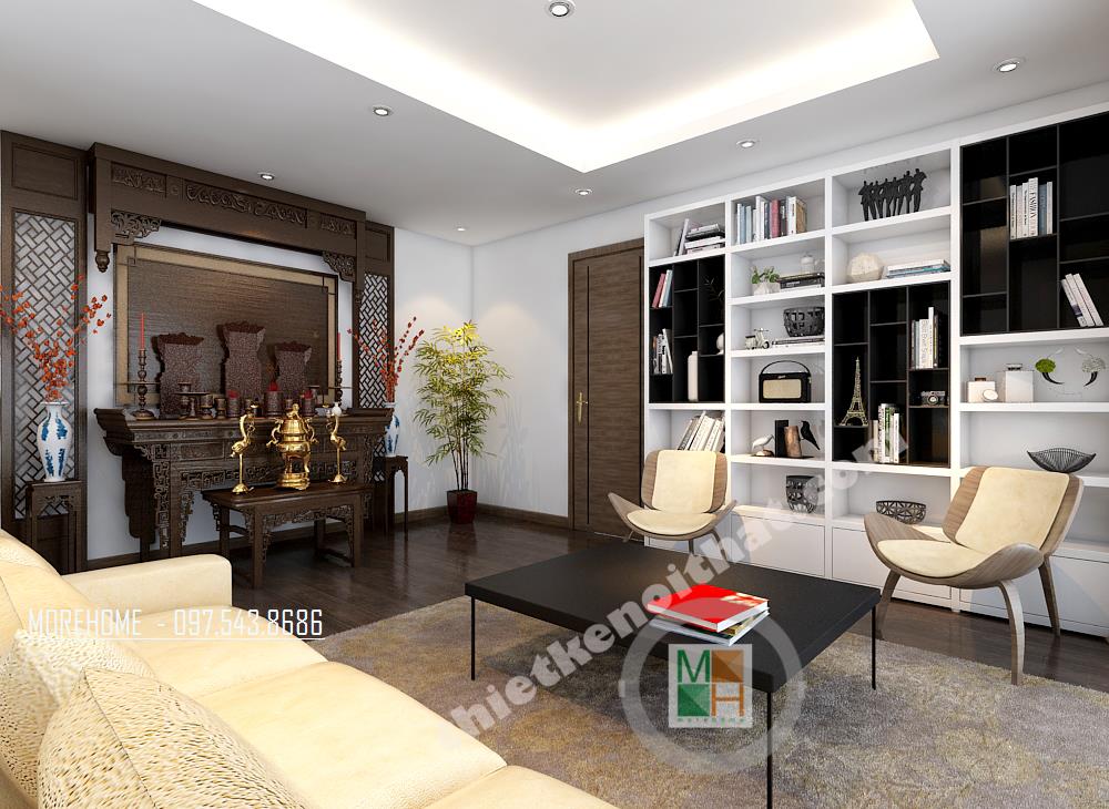 Thiết kế góc tâm linh cho không gian biệt thự phố